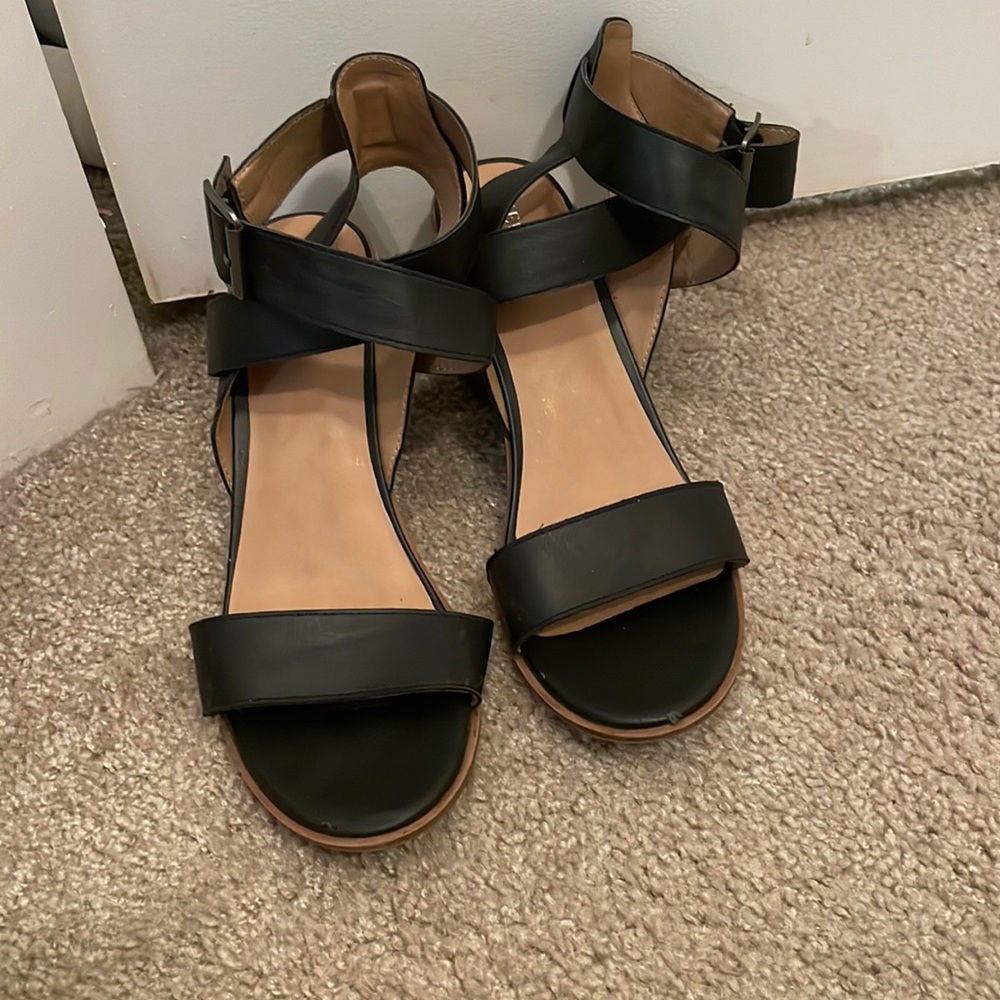 Black low heels